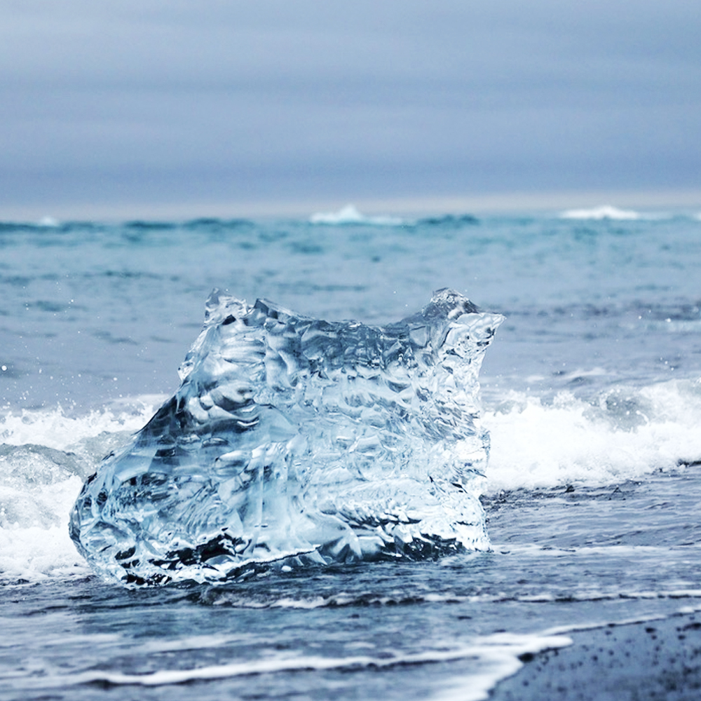 アイスランドの海岸　氷
